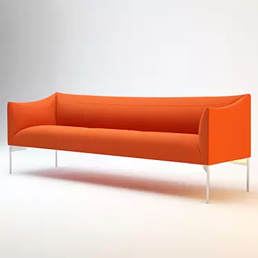 Elegant Bow Sofa by Erik Jørgensen 3D model image 1 