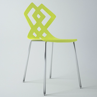 Elegant Zahira Chair by ALMA Design 3D model image 1 