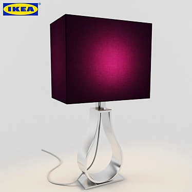 Minimalist Table Lamp: IKEA CLABB 3D model image 1 