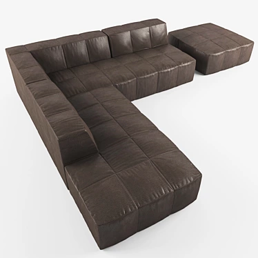 Modern Modular Corner Sofa 3D model image 1 