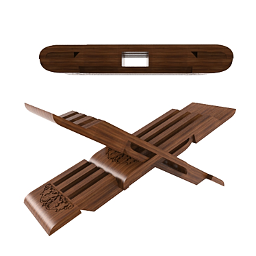 Wooden Book Stand (Laukh) 3D model image 1 