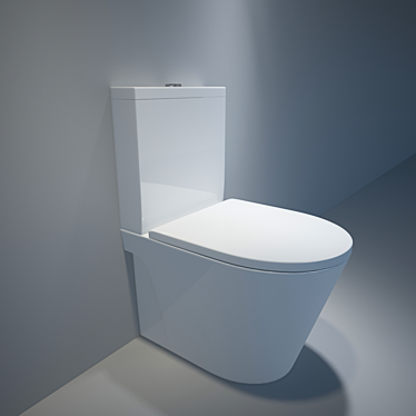 Catalano Zero 62: Sleek and Compact Toilet 3D model image 1 