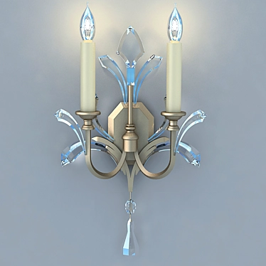 Elegant Dual Sconce - Fine Art Lamps 3D model image 1 