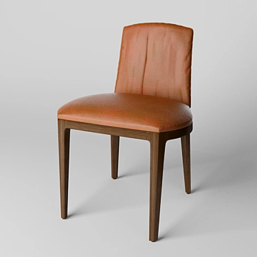 Potocco Blossom: Elegant Italian Chair 3D model image 1 