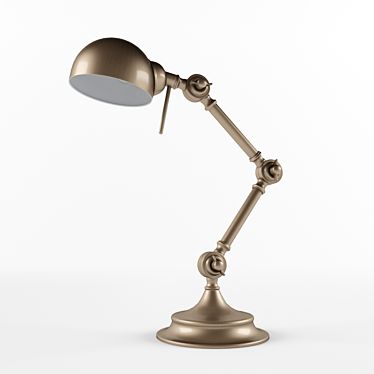 Elegant Metal Table Lamp 3D model image 1 