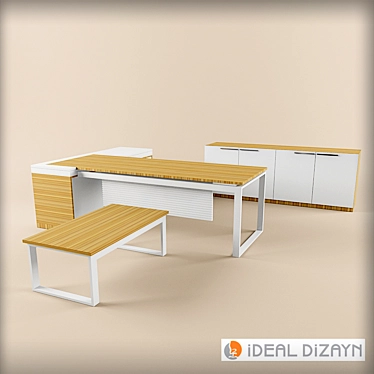 SleekLine: Stylish Office Furniture 3D model image 1 