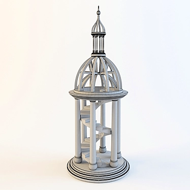 Bell Tower Antica: Timeless Indoor Sculpture 3D model image 1 