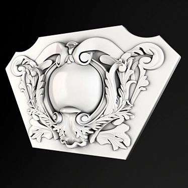 Elegant Cartouche for Stunning Décor 3D model image 1 