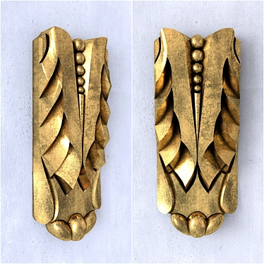 Roma Carved Pad: Elegant Decor Piece 3D model image 1 