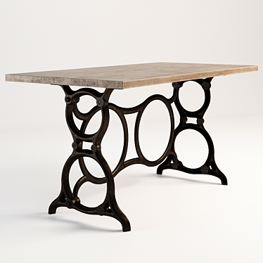 ZEFIRO Desk - Stylish and Functional 3D model image 1 