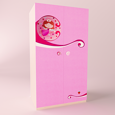 Princess Wardrobe: Royal Storage Solution 3D model image 1 