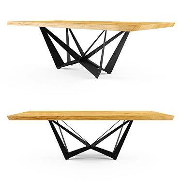 Skorpio Wood: Elegant Italian Design 3D model image 1 