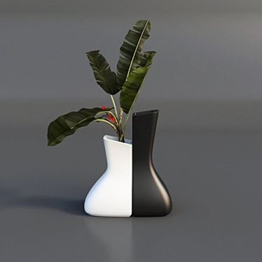 Modern Vase Revolution for Outdoors 3D model image 1 