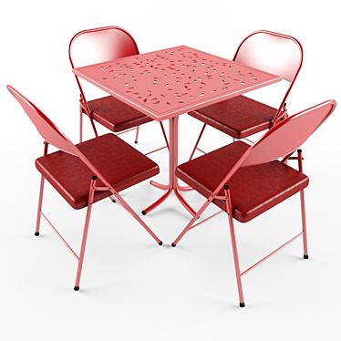 Foldable Chair & Leaf Table 3D model image 1 