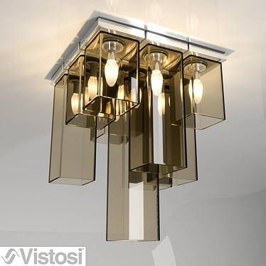 Stylish Vistosi Tubes Lamp 3D model image 1 