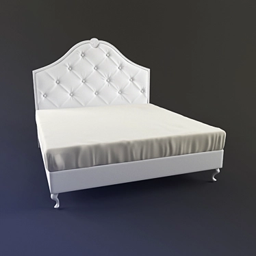 Elegant Matiee/k Bed 3D model image 1 