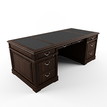 Elegant INTER Executive Desk 3D model image 1 