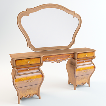 Antoinette Vanity Table: Refined Elegance for Your Space 3D model image 1 