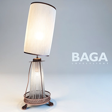 BAGA Modern Table Lamp - Sleek and Stylish. 3D model image 1 