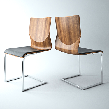 Elegant Vinci Chair by Willisau 3D model image 1 