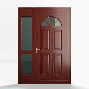 Exterier Wooder Door, Model 07 3D model image 1 