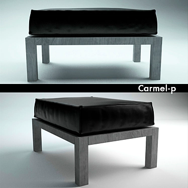 Carmel-p: Stylish Modern Poof 3D model image 1 