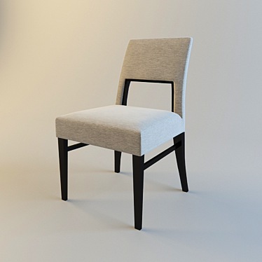 Elegant Blue Pietro Constantinini Chair 3D model image 1 