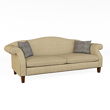 Elegant Saint-James Sofa by Gillesnouailhac 3D model image 1 