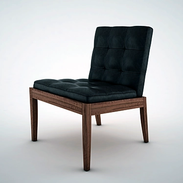 Riva Bever: Natural Leather & Wood 3D model image 1 
