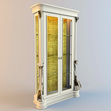 Modern NEO Showcase: 123*50*206h 3D model image 1 