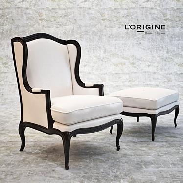 L'Origine Neo Classic Armchair 3D model image 1 