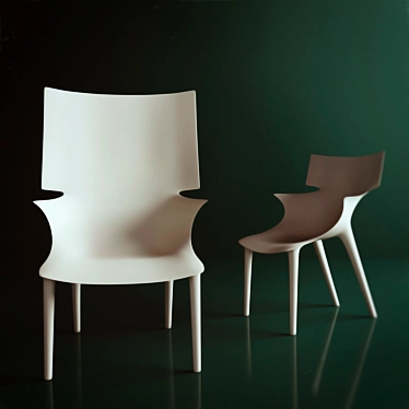 Modern and Stylish Kartell Duo 3D model image 1 