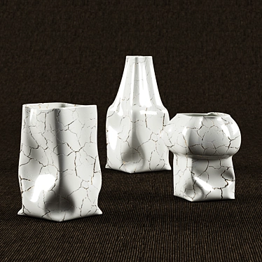 Title: Artistic Ceramic Vases 3D model image 1 