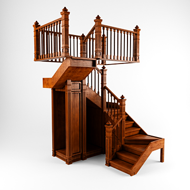 Modular Staircase Kit 3D model image 1 