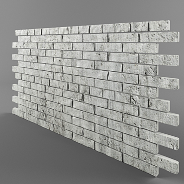 Modular Brick Wall: Customizable and Versatile 3D model image 1 