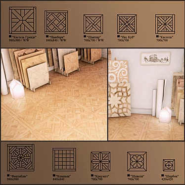 Versatile Parquet Floor Collection 3D model image 1 