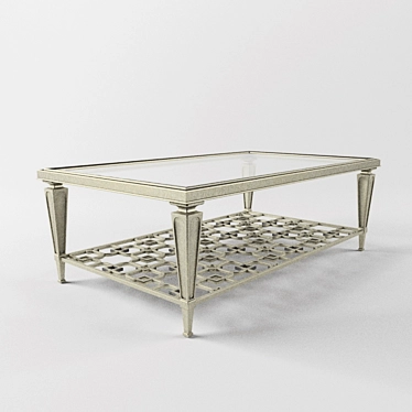 Elegant Coffee Table: Caracole Socialite 3D model image 1 