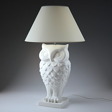 Whimsical Owl Lamp 3D model image 1 
