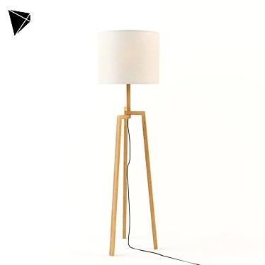 Bludot Stilt: Sleek & Stylish Floor Lamp 3D model image 1 