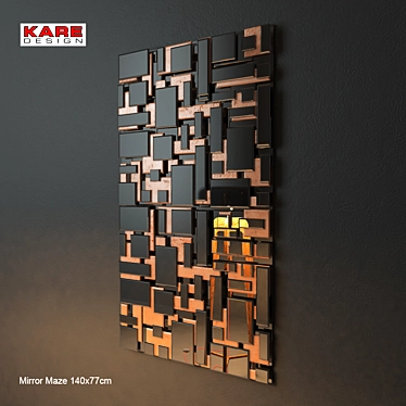 Reflective Illusion: KARE Design Mirror Maze 3D model image 1 