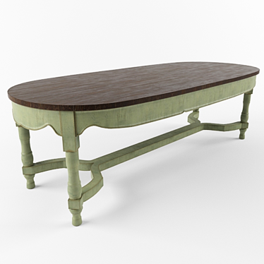 Elegant Dining Table - Unknown Manufacturer 3D model image 1 