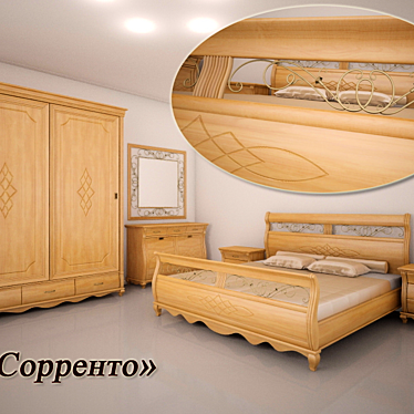 "Sorrento" Ironwork Bedroom Set 3D model image 1 