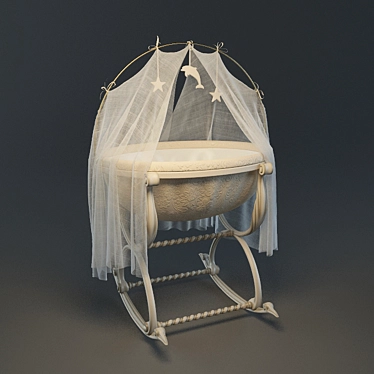 Savio Firmino Baby Cradle 3D model image 1 