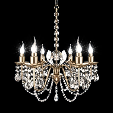 Elegant Gloria Chandelier 3D model image 1 