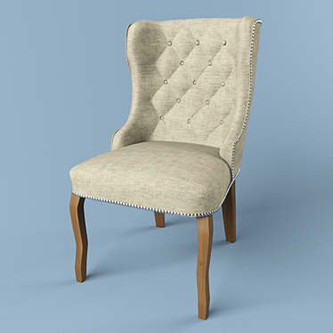 Elegant Riviera Maison Keith Chair 3D model image 1 