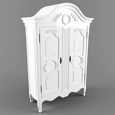 Classic Storage Cabinet 3D model image 1 