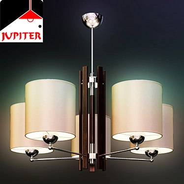 Elegant Jupiter Chandelier 3D model image 1 