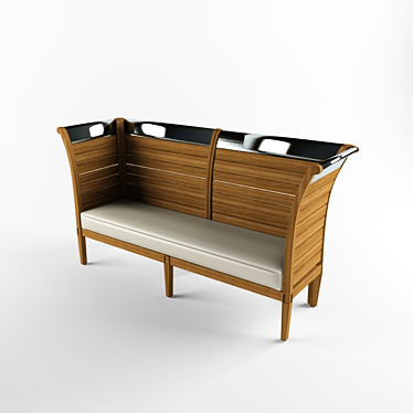 Sleek Sherwood Sofa: Philippe Starck 3D model image 1 
