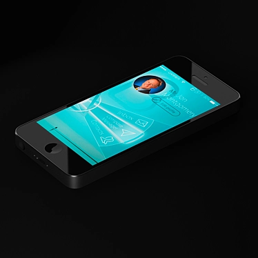 Black iPhone 12: Sleek & Powerful 3D model image 1 
