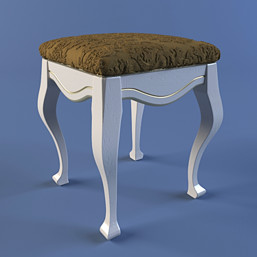 Modern Pouf with High-Quality Textures 3D model image 1 